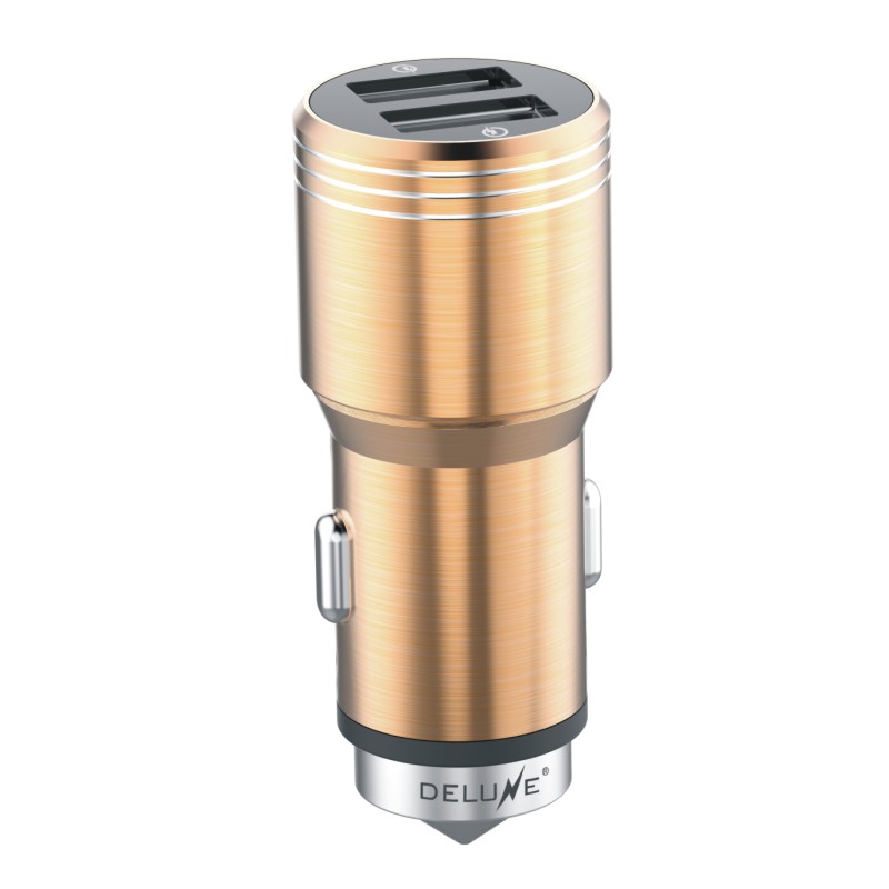 48W Dual USB QC2.0 metal in-car charger
